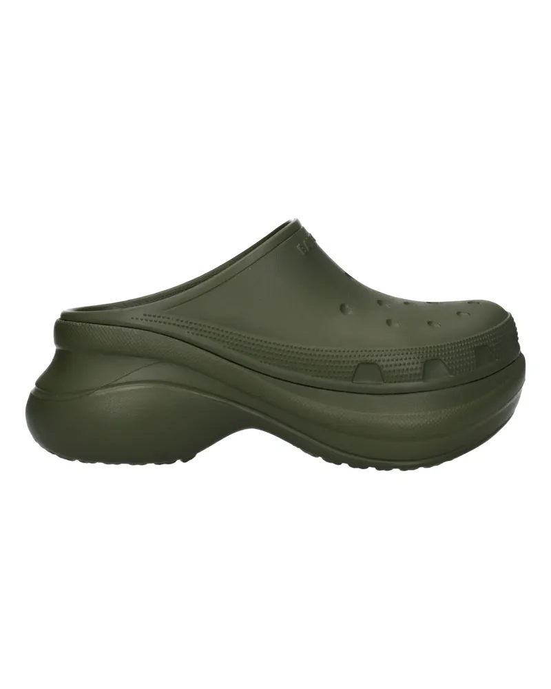 Balenciaga Pantoffeln und Hufe Crocs Man Gummigrün/Kaka -