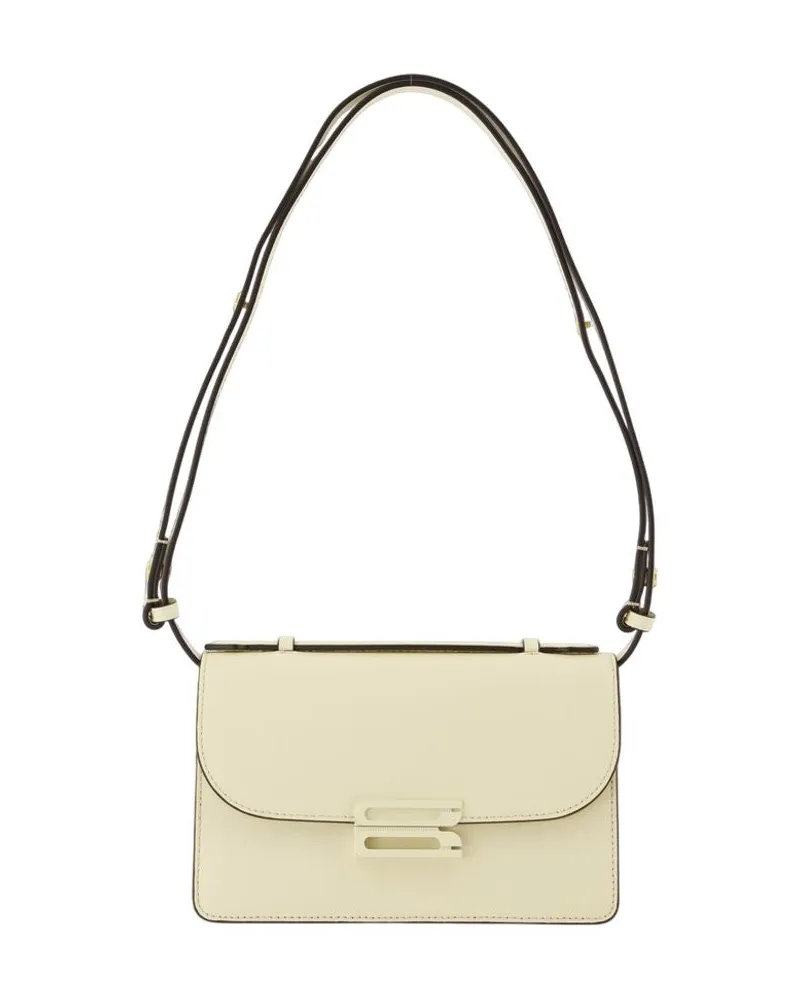 Victoria Beckham Tonal Mini Dorian Crossbody  Leder Weiß Weiß