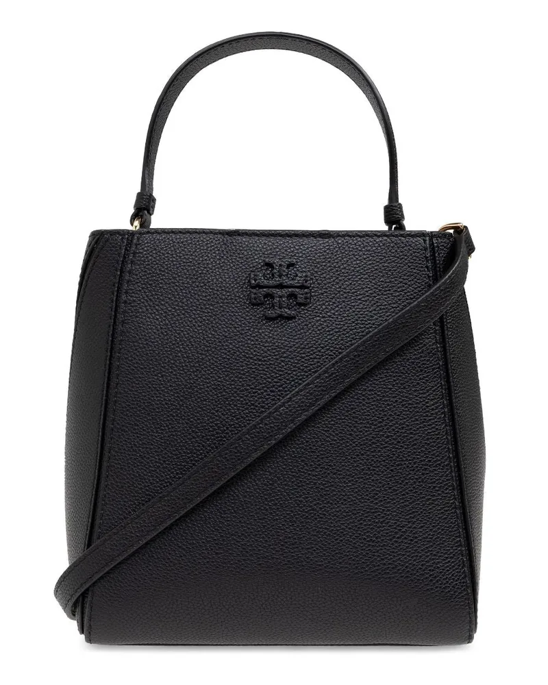 Tory Burch Mc Graw Small Leder Eimerbeutel Black