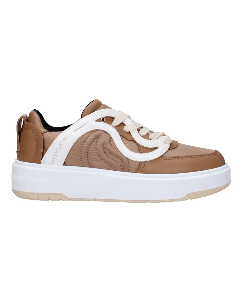 Stella McCartney Sneakers Frauen Stoff braun -