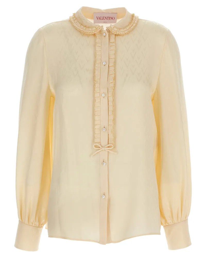 Valentino Garavani Valentino Garavani 'Toute La V' Hemd Beige
