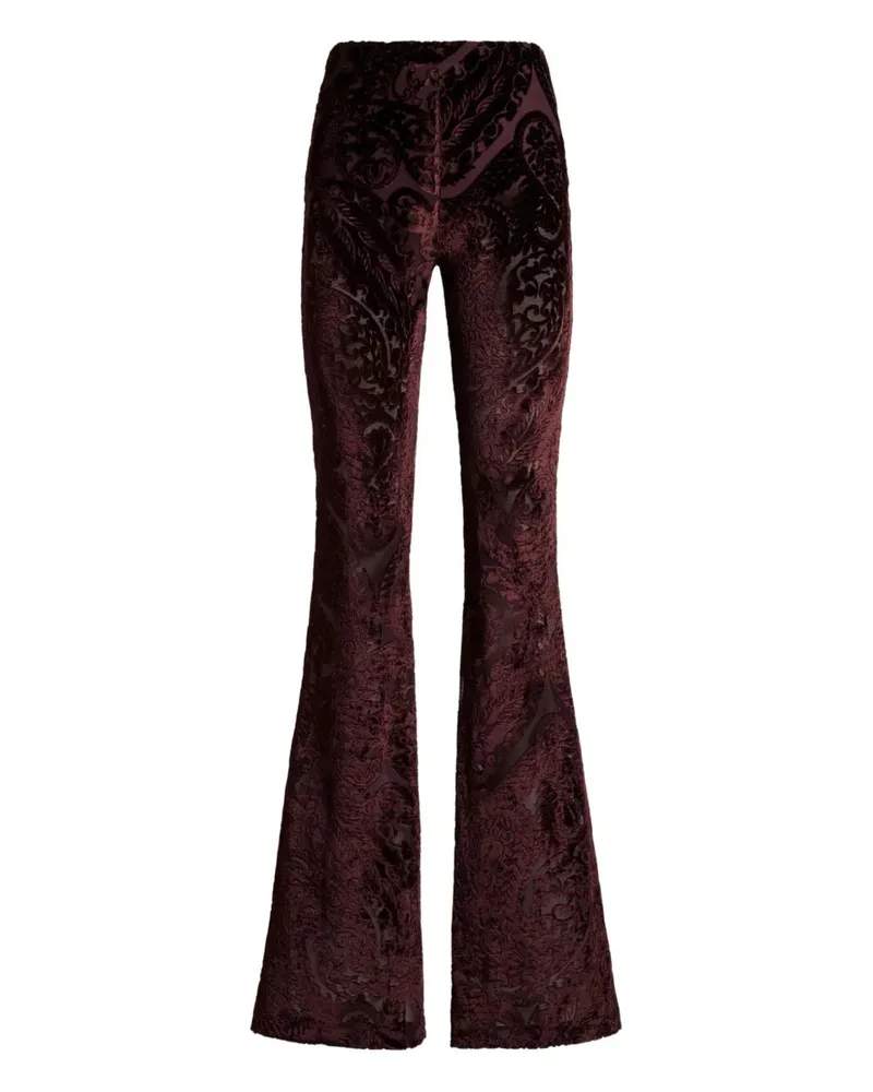 Etro Flared Hosen mit Jacquard -Effekt M5039