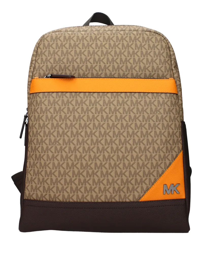 Michael Kors Cooper Herrens Hosen und Beutel aus braunem/orangefarbenem Stoff -