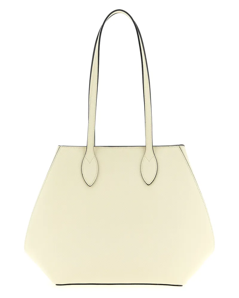 Valextra Medium 'Vivi' Einkaufstasche White