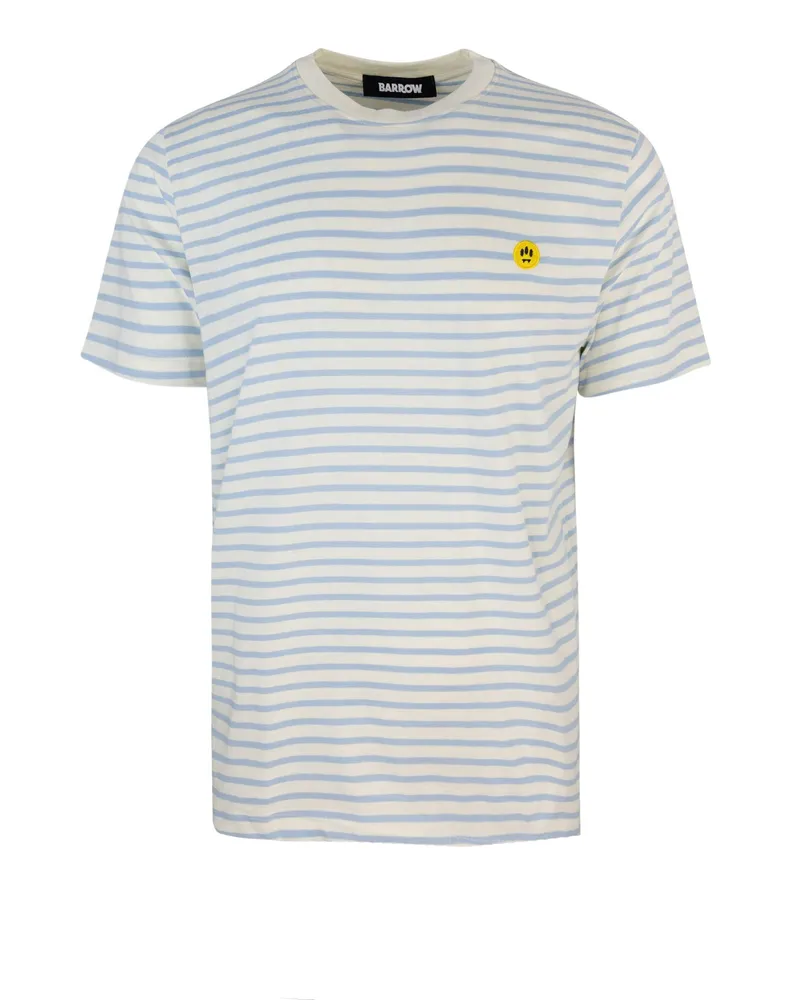 BARROW T -Shirt Riga Azzurra Blue