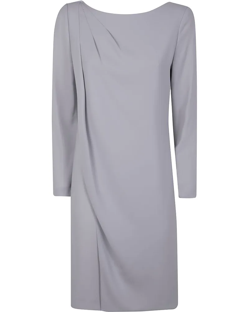 Emporio Armani Cady Short Dress Beige