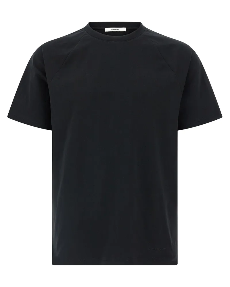 Givenchy T-Shirt mit Satineinsatz White