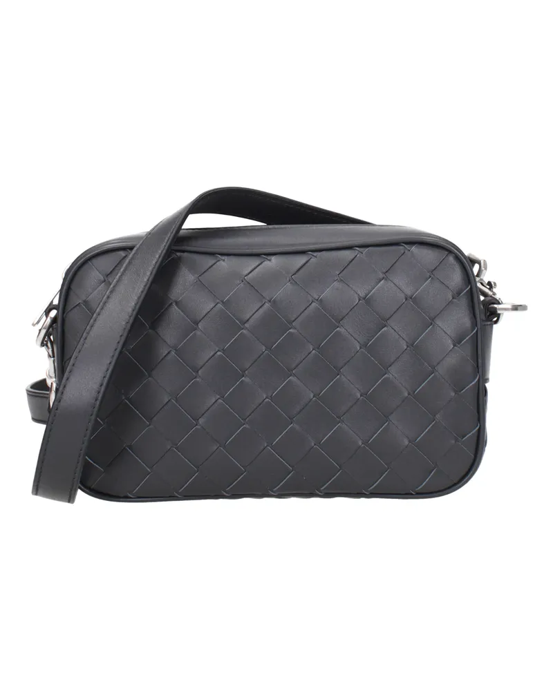 Bottega Veneta Herrens Umhängetasche aus Leder in Grau/Schiefer -