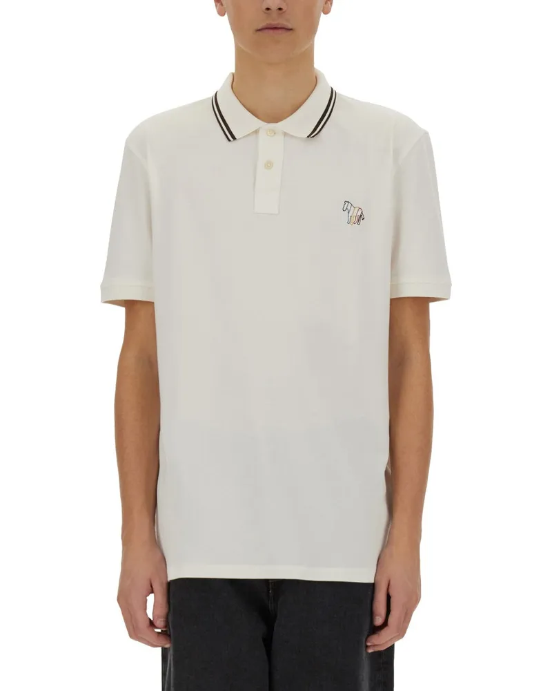 Paul Smith PS von Paul Smith Cotton Pique Polo White