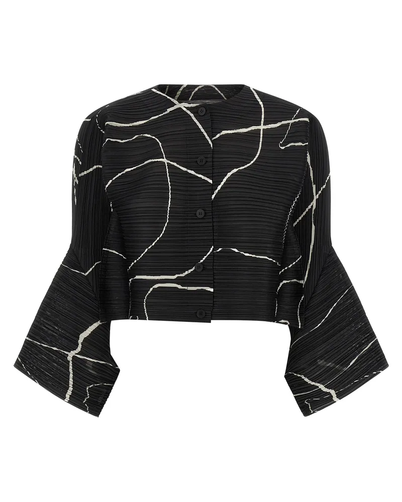 Issey Miyake Falten bitte Issey Miyake 'Pause' Cardigan Black