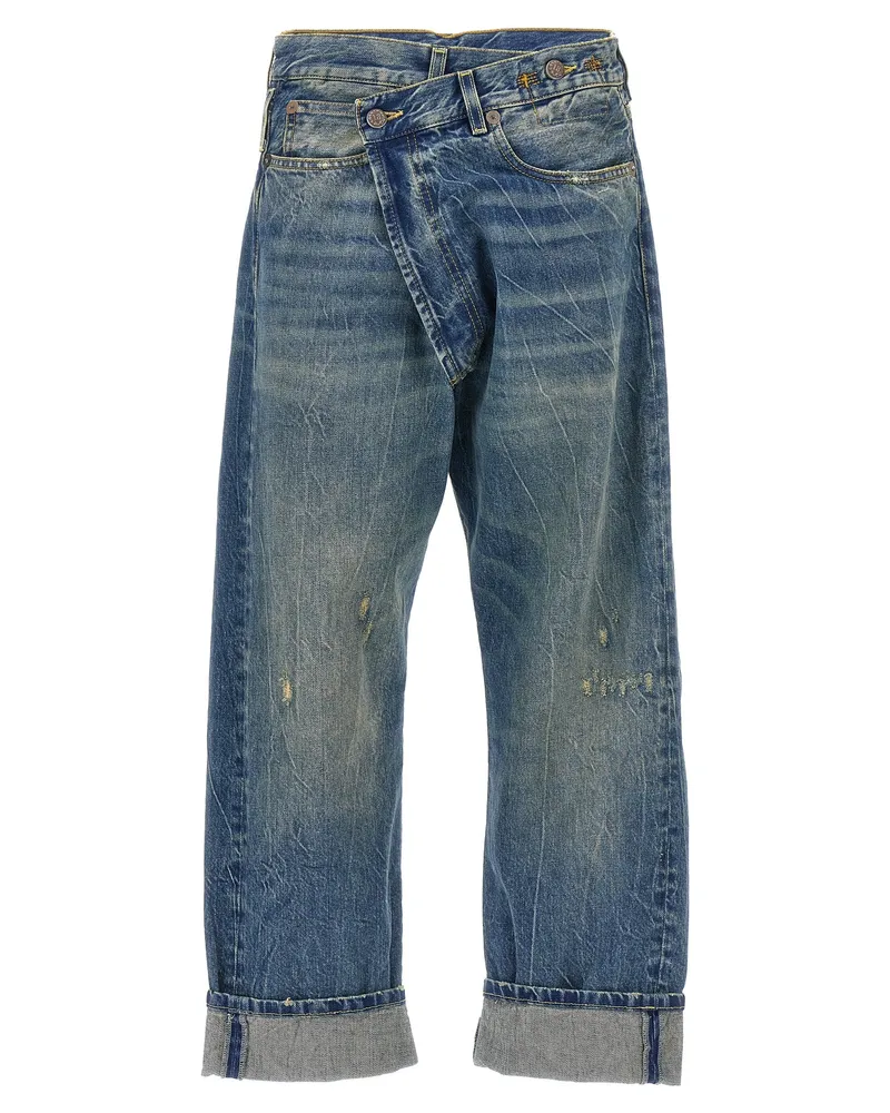 R13 Cross over' Jeans Blue
