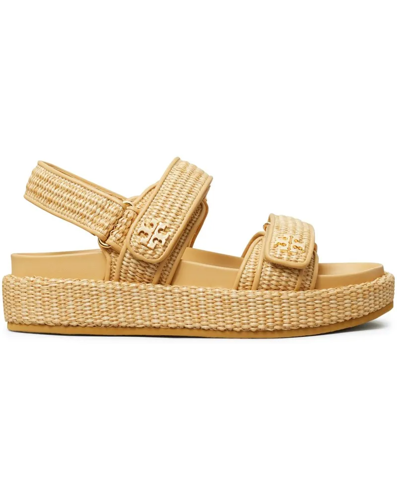 Tory Burch Kira Sport Slingback Sandalen Beige