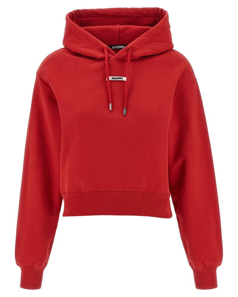 Jacquemus Le Hoodie Gros Grain' Hoodie Red