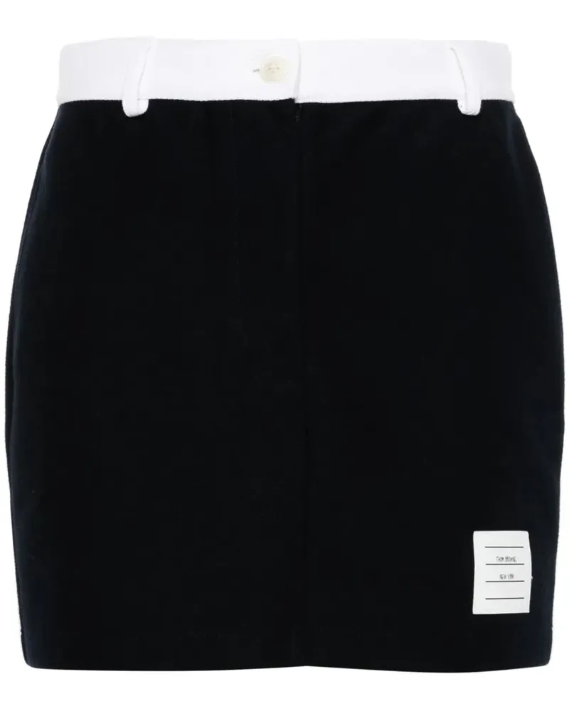 Thom Browne Minirock mit Anwendung Navy