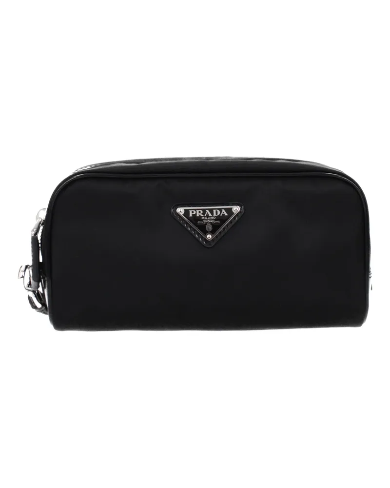 Prada Damens Schwarze Pochette aus Stoff -
