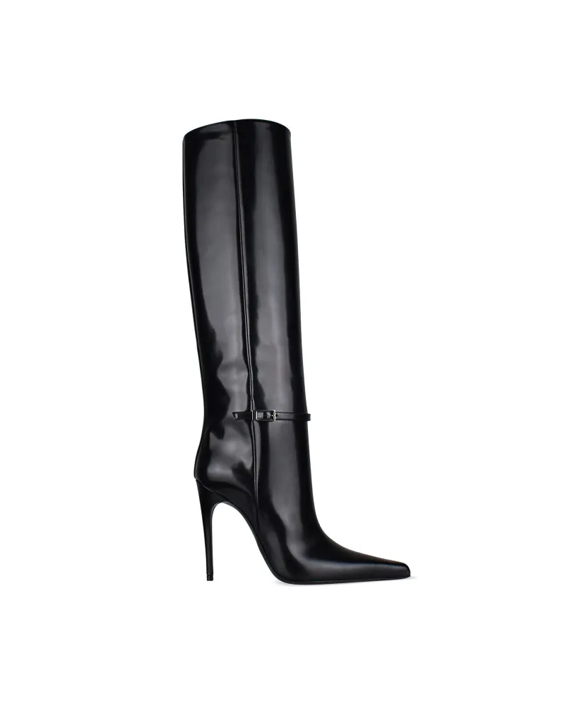 Saint Laurent Vendome Stiefel Black