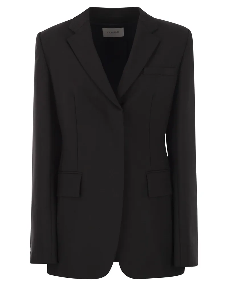 SPORTMAX Ranghi Stretch-Wollblazer Black