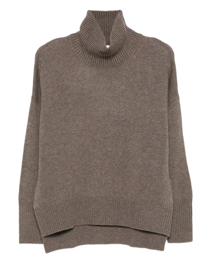 Lisa Yang Heidi Cashmere Turtle Neck -Pullover Marrone