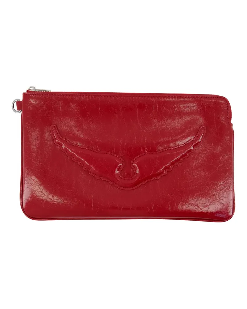 Zadig & Voltaire Engelsgeldbörse  Leder Rot Rot