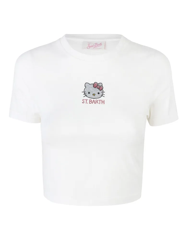 MC2 Saint Barth T Shirt Nives Conicamo Hallo Kitty White