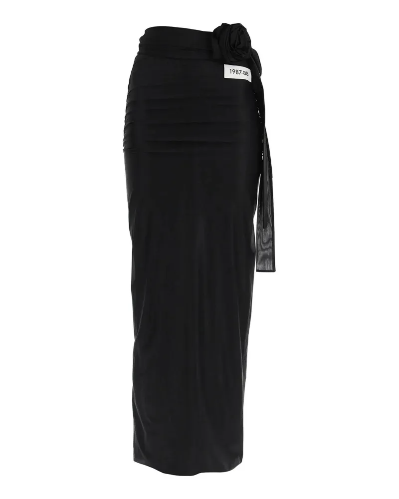 Dolce & Gabbana Jersey Stretch Maxi -Rock Schwarz