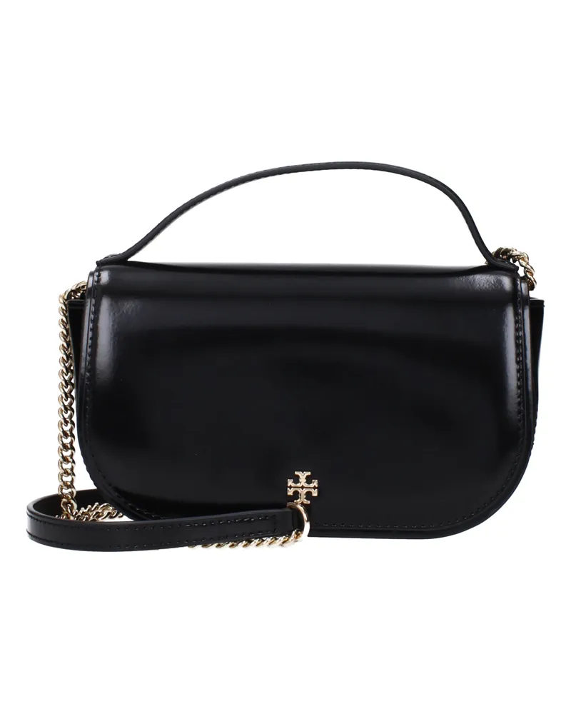 Tory Burch Handtaschen Emerson Frau schwarzes Leder -