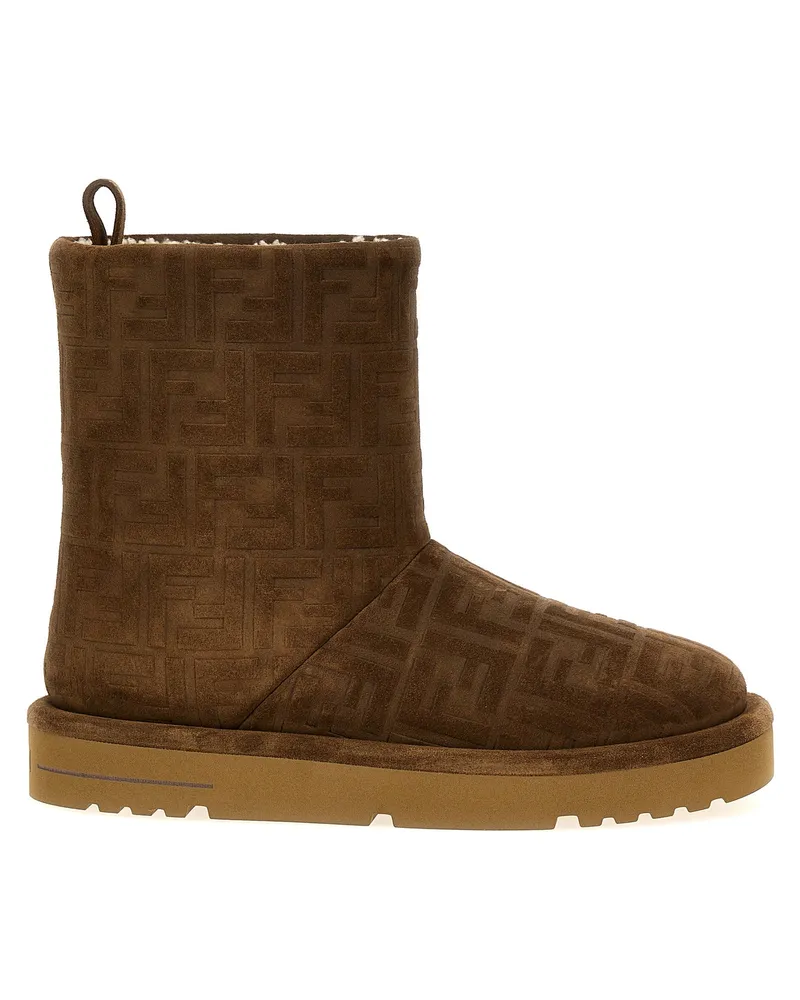 Fendi Apres Chic' Knöchelstiefel Brown