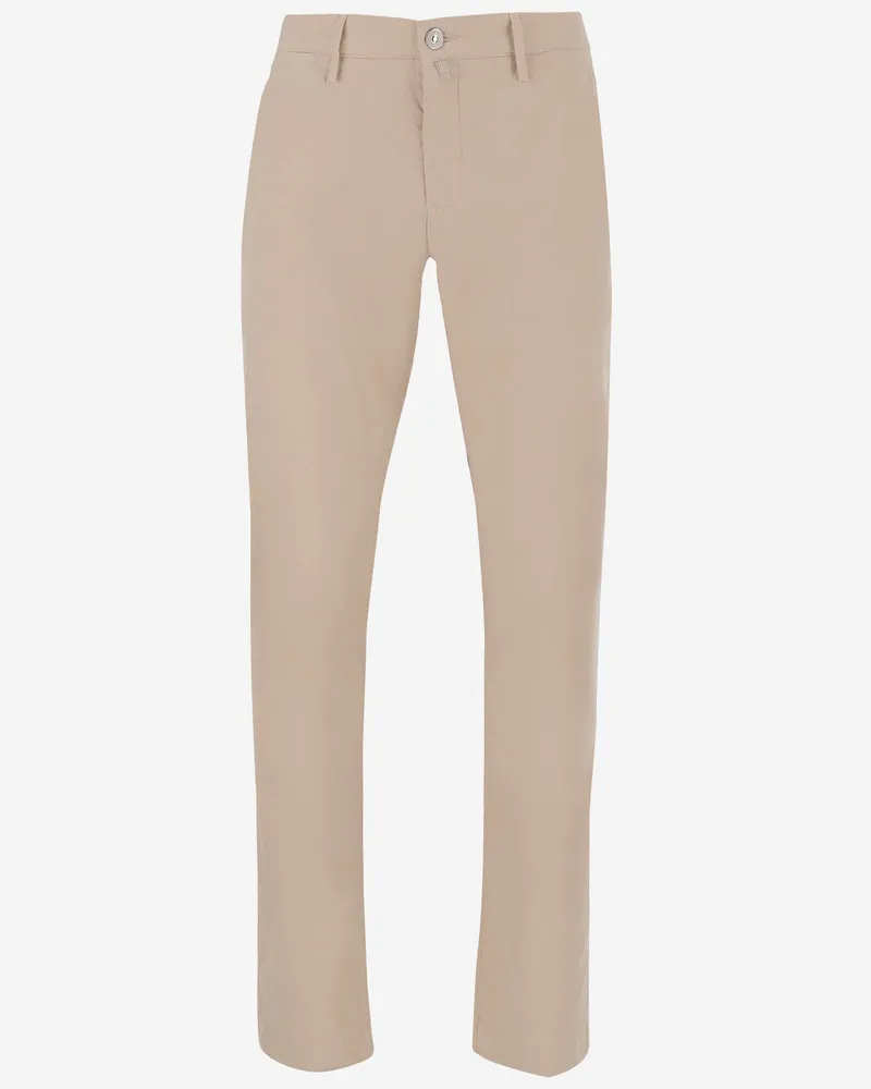 Jacob Cohën Stretch -Baumwollhosen Beige
