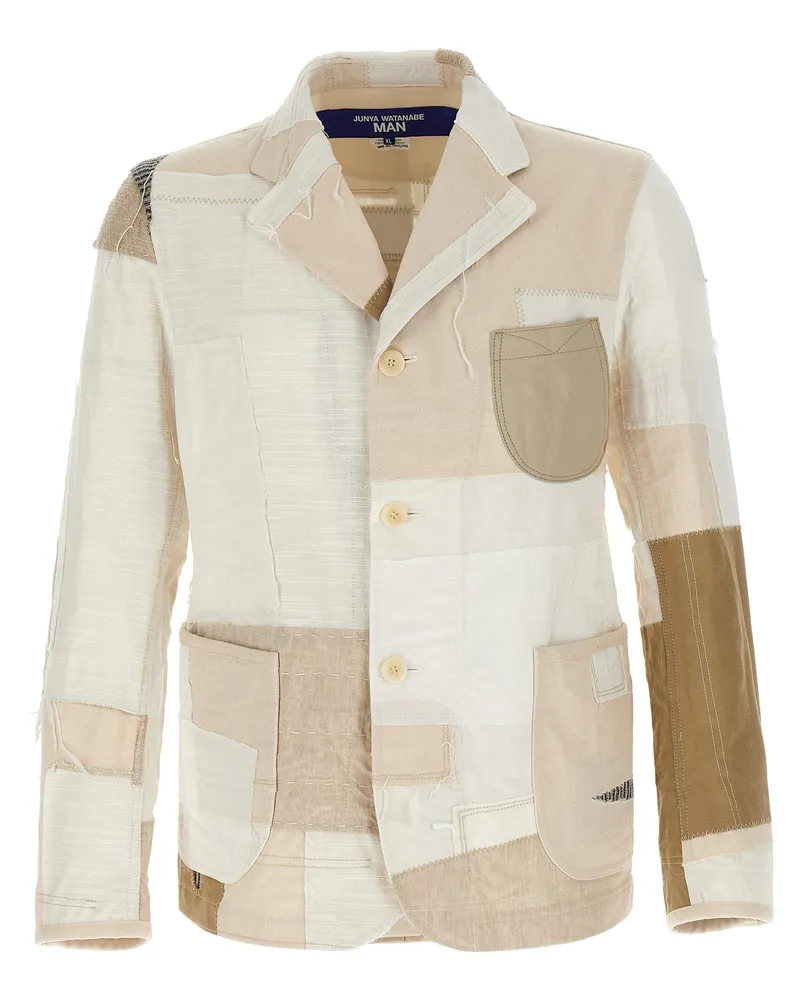 Junya Watanabe Patchwork Blazer Beige