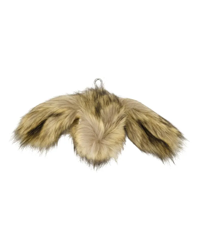 Simone Rocha Hase Coin Geldbörse  Fake Pel Brown Braun