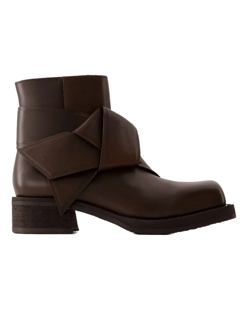 Acne Studios Musubi W Boots  Leder dunkelbraun Brown