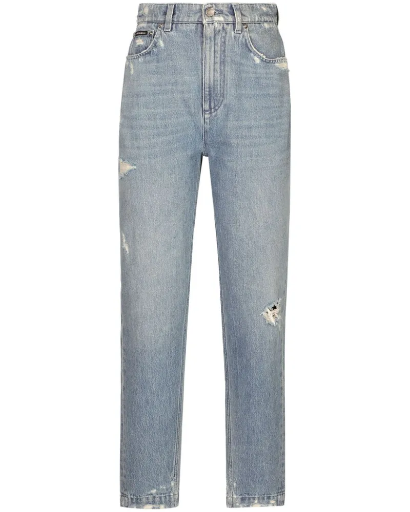 Dolce & Gabbana Jeans mit abgenutztem Effekt Blue