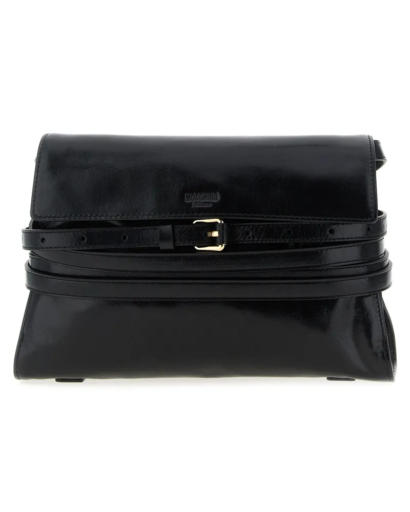 Moschino Binde Me' Crossbody Bag Black