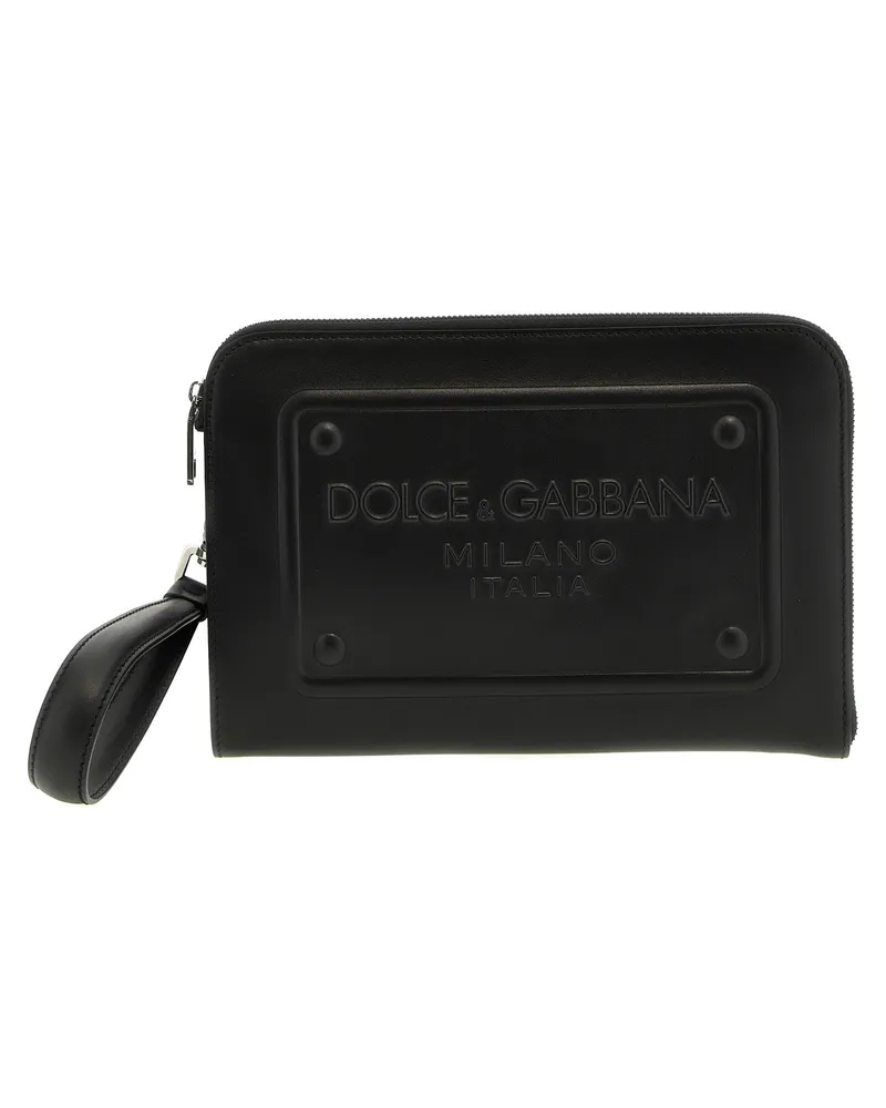 Dolce & Gabbana Logo -Kupplungsbeutel Schwarz