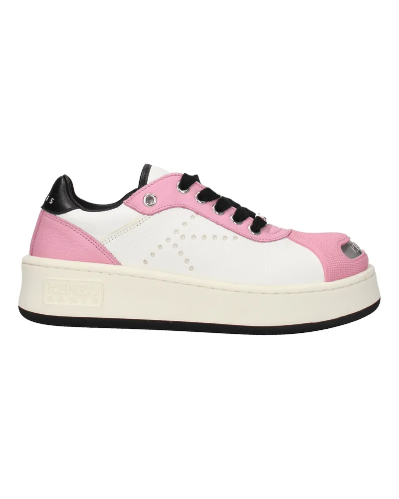 Kenzo Damens Sneakers Weiß/Rosa Leder -