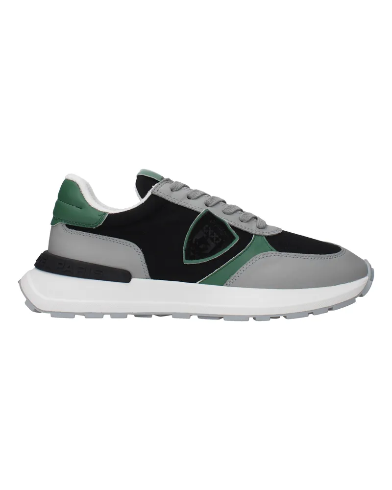 Philippe Model Sneakers Antibes Man Stoff schwarz/grün -