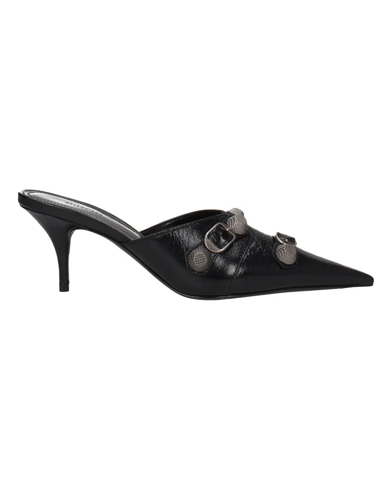 Balenciaga Damens Ledersandalen Schwarz -