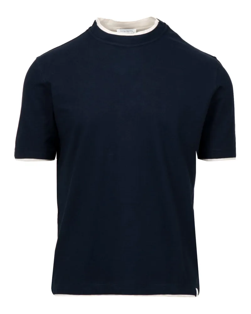 Paolo Pecora Milano T -Shirts und Polos Blau Blue
