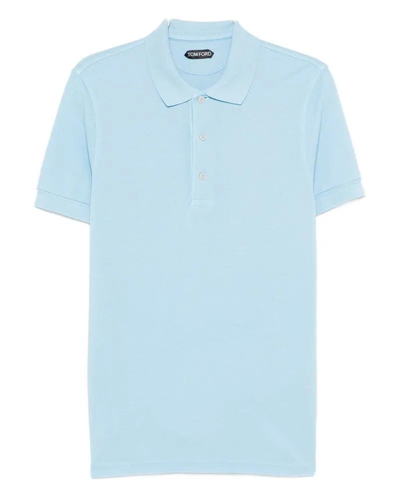 Tom Ford Poloshirt aus Baumwollmischung Clear