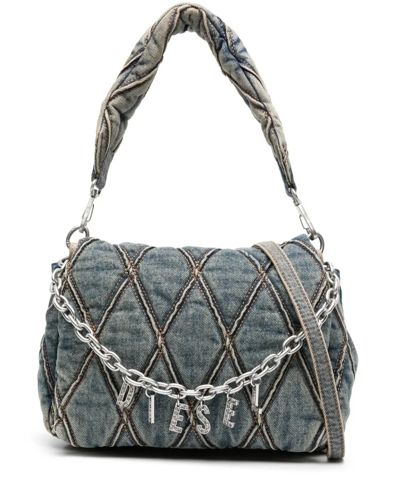 Diesel Charme Medium Denim -Umhängetasche Clear