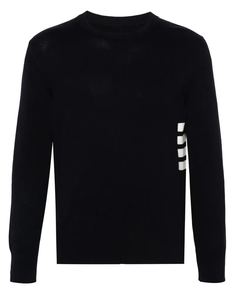 Thom Browne 4 Stripe Detail Pullover Navy