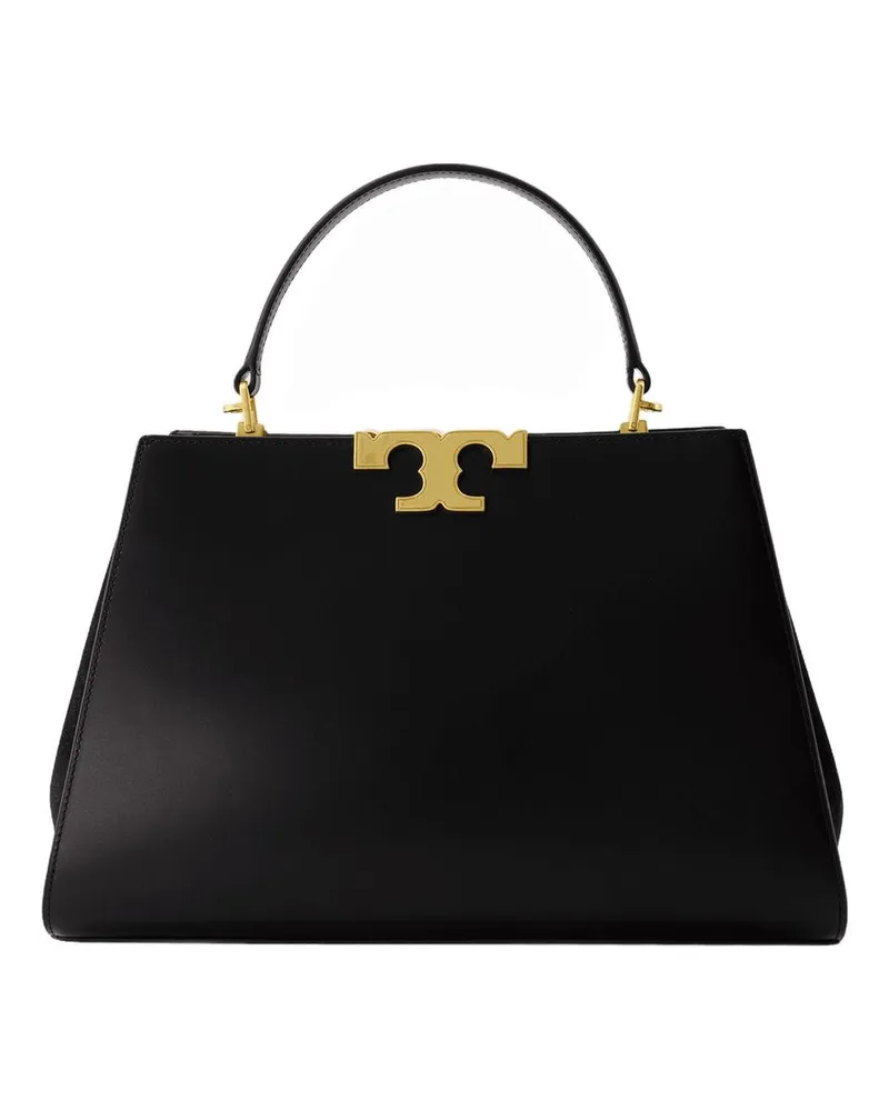 Tory Burch Eleanor Satchel Crossbody e Leder schwarz Schwarz