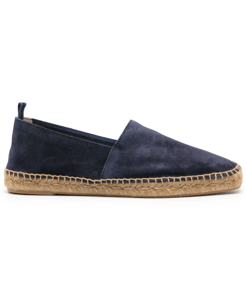 Castañer Pablo Wildleder Leder Espadrilles Blue