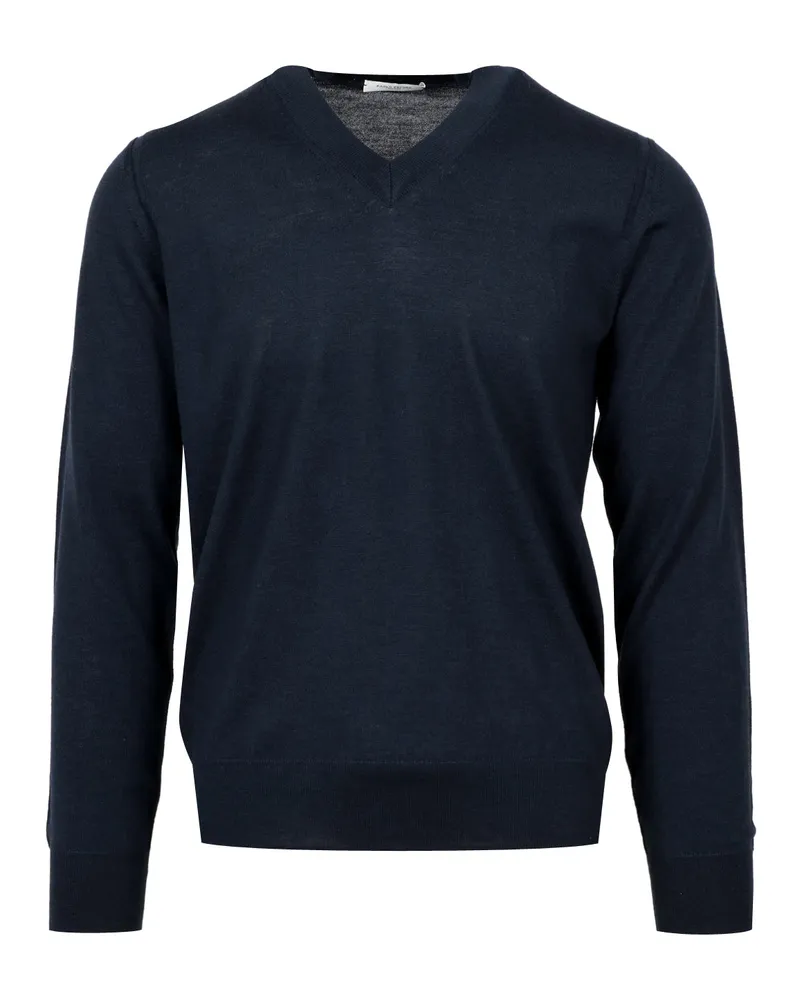 Paolo Pecora Milano Pullover blau Blue