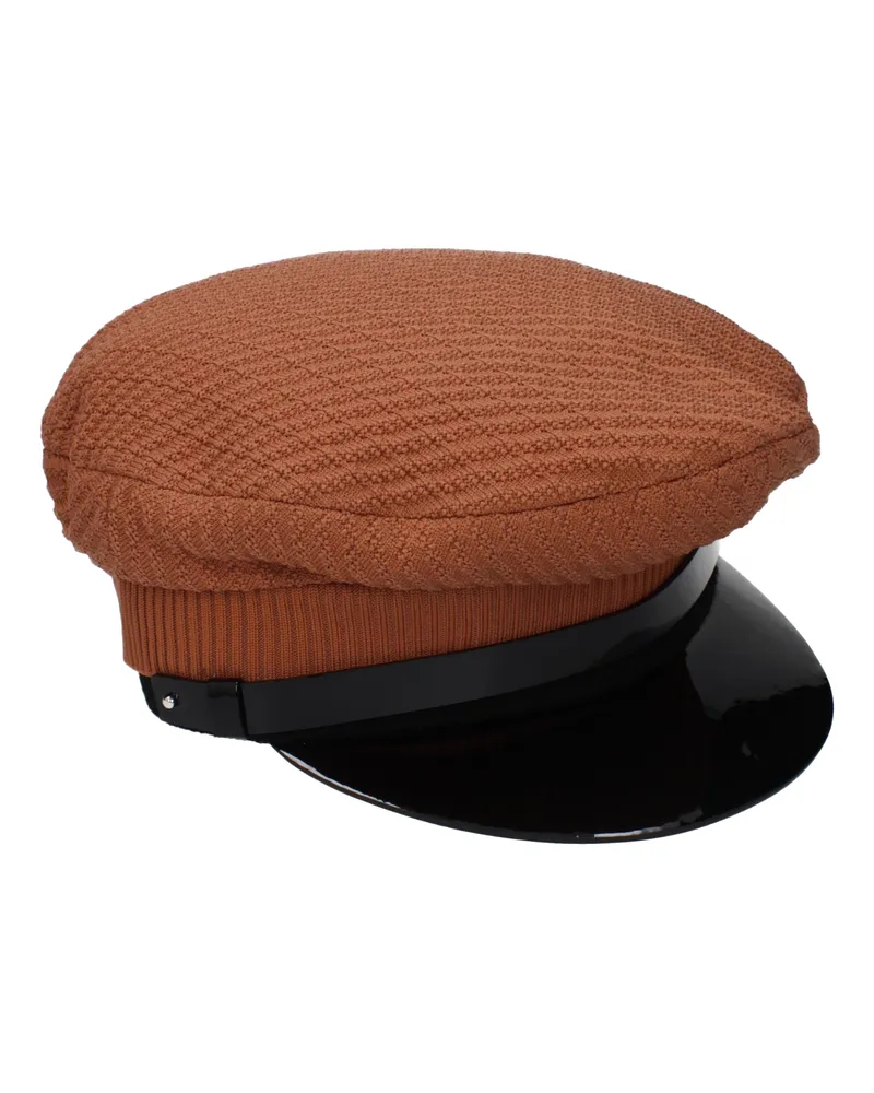 Prada Damens Hüte Polyamid Braun -