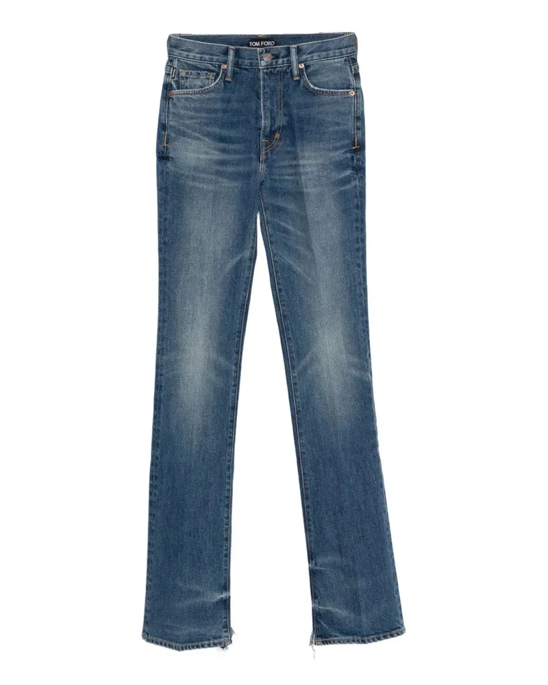 Tom Ford japanische Stonewashed Flare Fit Jeans Hb538