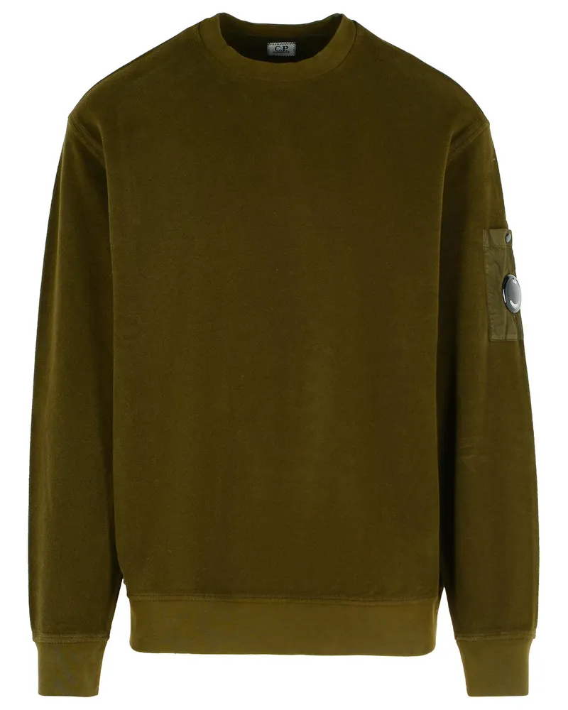 C.P. Company C.P. Firmenarmee Baumwoll -Sweatshirt Green