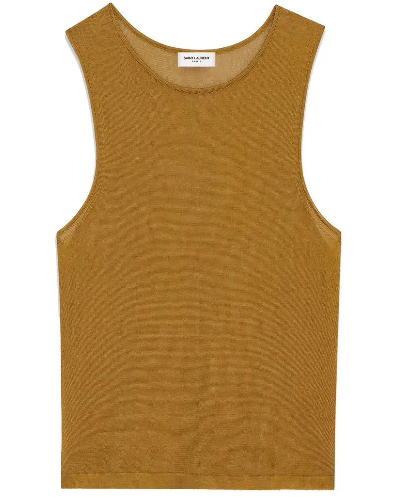 Saint Laurent Tops Brown