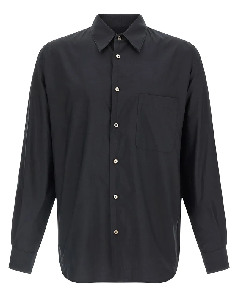 Christophe Lemaire Hemd aus Baumwollseide Gray