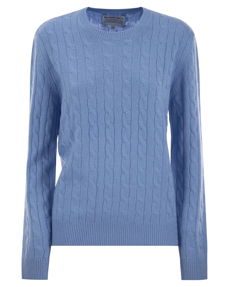 MC2 Saint Barth Women 's Springer in Wolle und Kaschmirmischung Blue